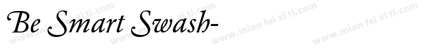 Be Smart Swash字体转换